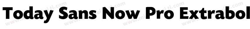 Today Sans Now Pro Extrabold字体转换